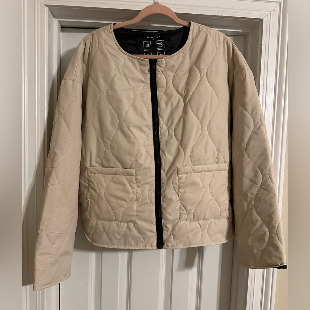 Puffit Quilted Cream Jacket